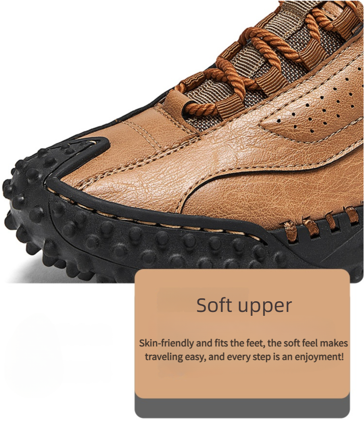 π₯ 60% Off β Classic Leather Hiking Boots | Genuine leather, arch support, wide toe box, waterproof and slip-resistant