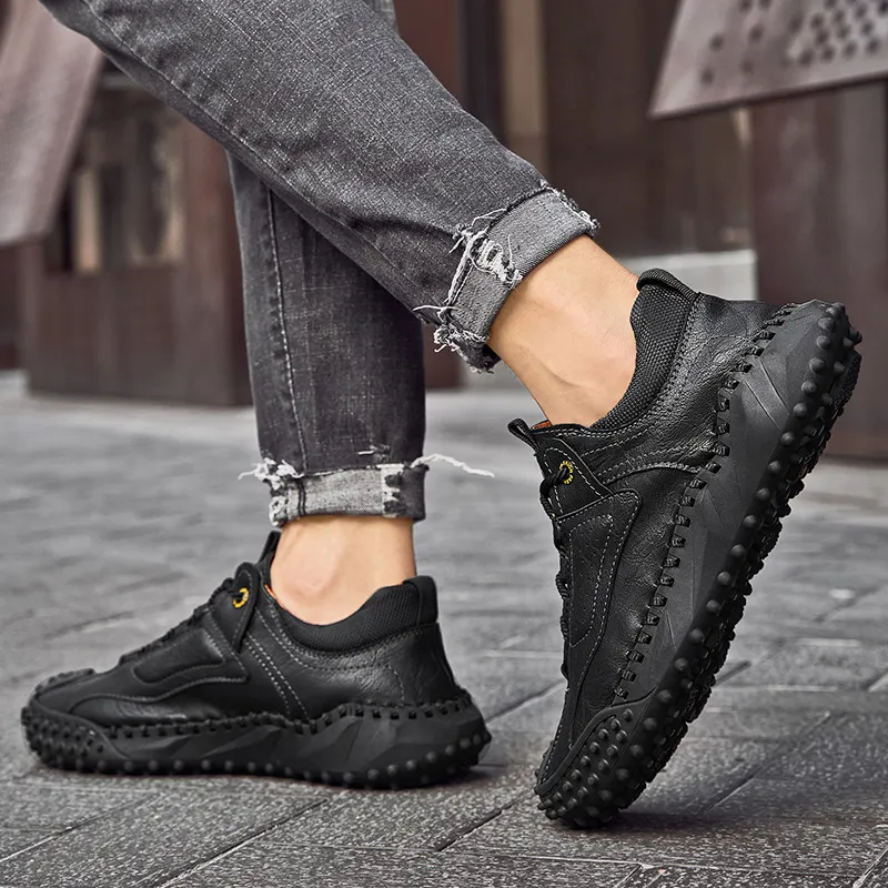 π₯ 60% Off β Classic Leather Hiking Boots | Genuine leather, arch support, wide toe box, waterproof and slip-resistant